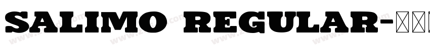 Salimo Regular字体转换